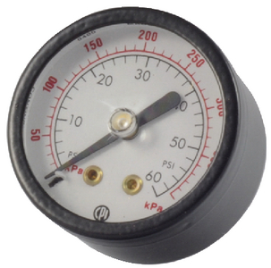 GAUGE REAR MOUNT 0-60 PSI