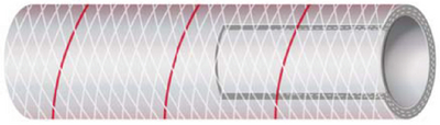 P 3/8 X 50 CLR REIN PVC RED TR