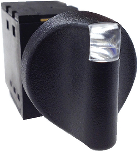ON/OFF ROTOSWITCH W/BLACK KNOB