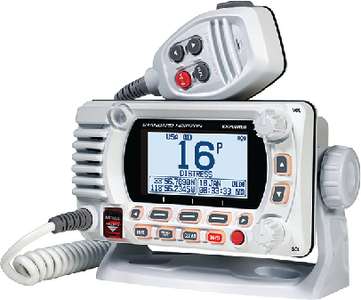 VHF 25W GPS WHITE FIXED MOUNT