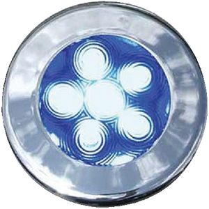 LED RECESSED PUCK 3 BEZELS BLU
