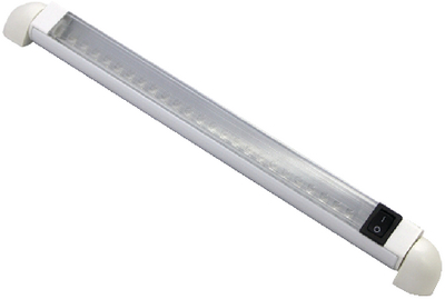LED RAIL W-SWITCH 12  COOL WHT