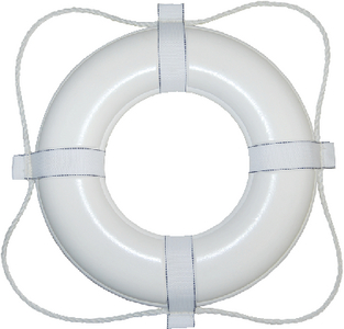 24IN WHITE FOAM RING BUOY
