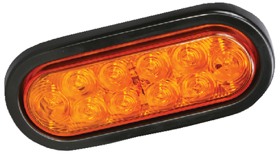 LED 6 OVALTURN LT GROMMET MNT