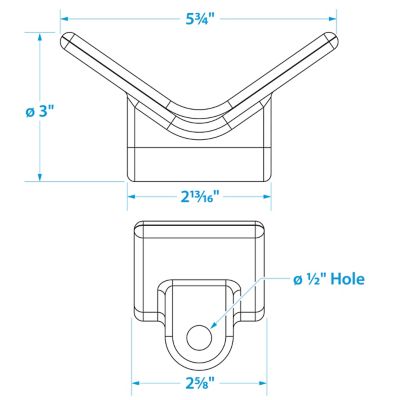 BOW STOP-YLW-3IN X 3 1/2IN