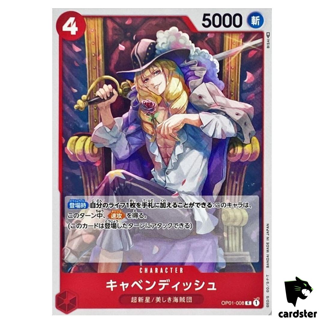 Cavendish OP01-008 C ONE PIECE Card ROMANCE DAWN Japan