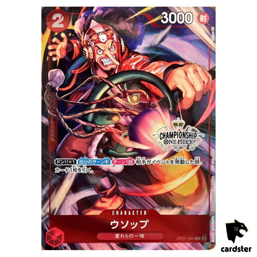 Usopp OP01-004 Championship Prize [PAR] Parallel Promo One Piece Card Japan