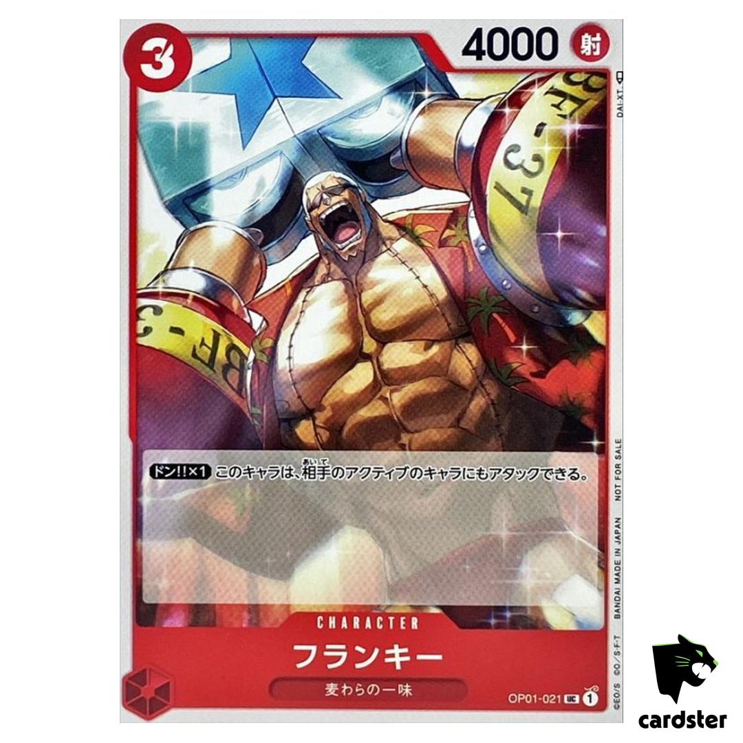 NON-HOLO Franky OP01-021 [PAR] Parallel Promo One Piece Standard Battle Vol1