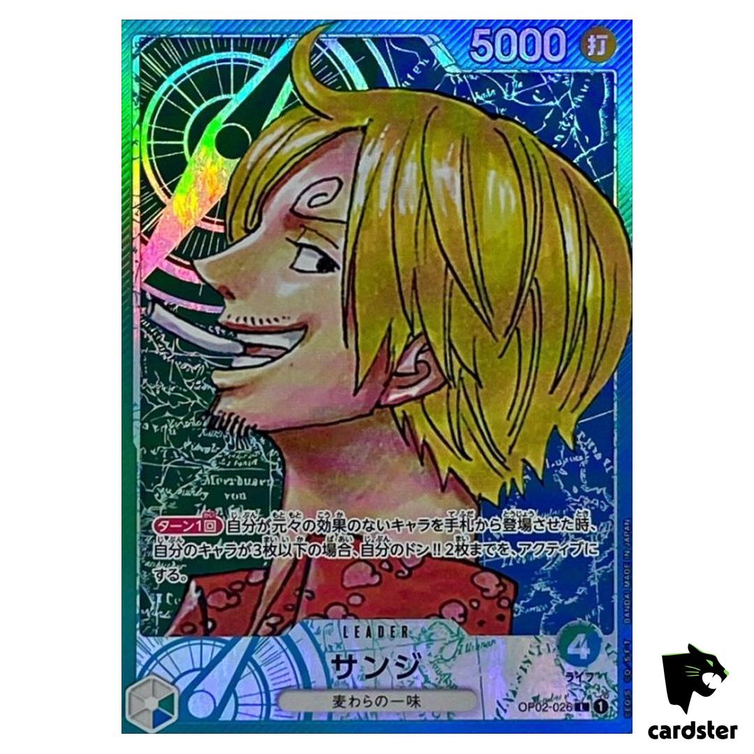 Sanji OP02-026 [PAR] Parallel L ONE PIECE Card Japan Paramount War