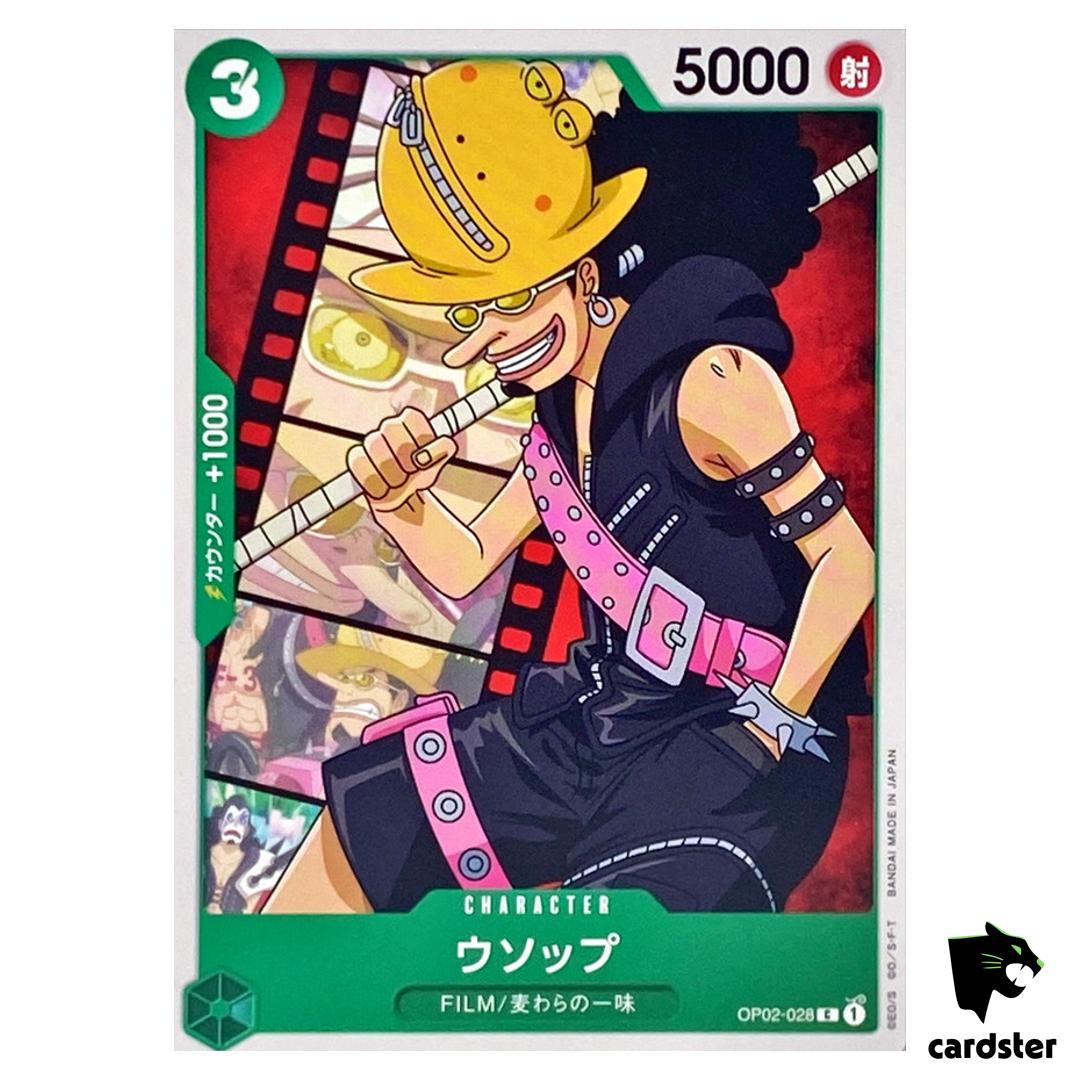 Usopp OP02-028 C ONE PIECE Card Japan Paramount War
