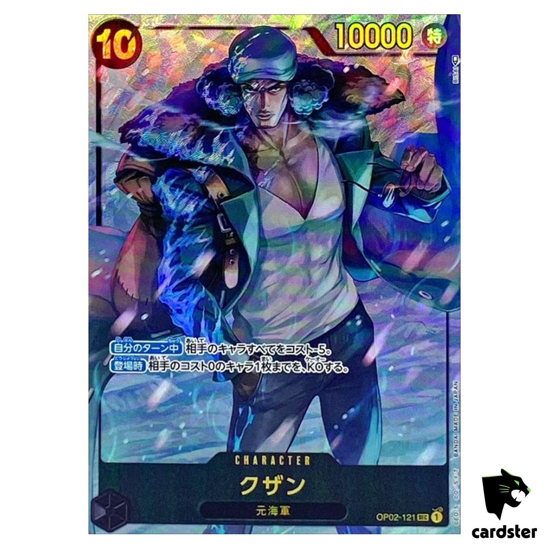 Kuzan SEC OP02-121 OP02 [PAR] Parallel Paramount War ONE PIECE Card Japan