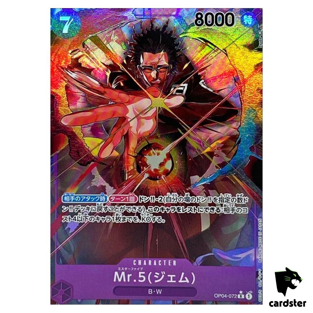 Mr.5 Gem OP04-072 [PAR] Parallel R Kingdoms of Intrigue OP-04 One Piece