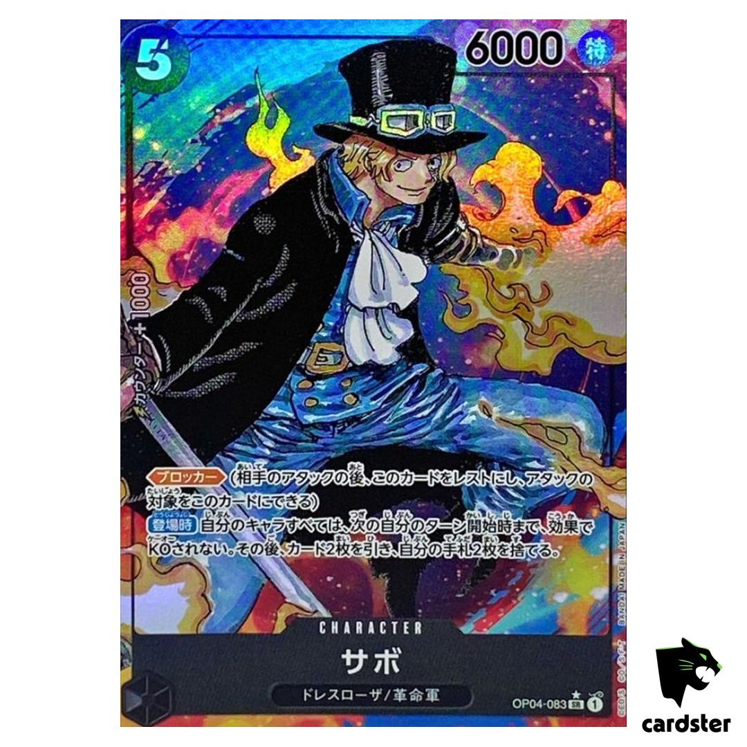 Sabo OP04-083 [PAR] Parallel SR Kingdoms of Intrigue OP-04 One Piece Card