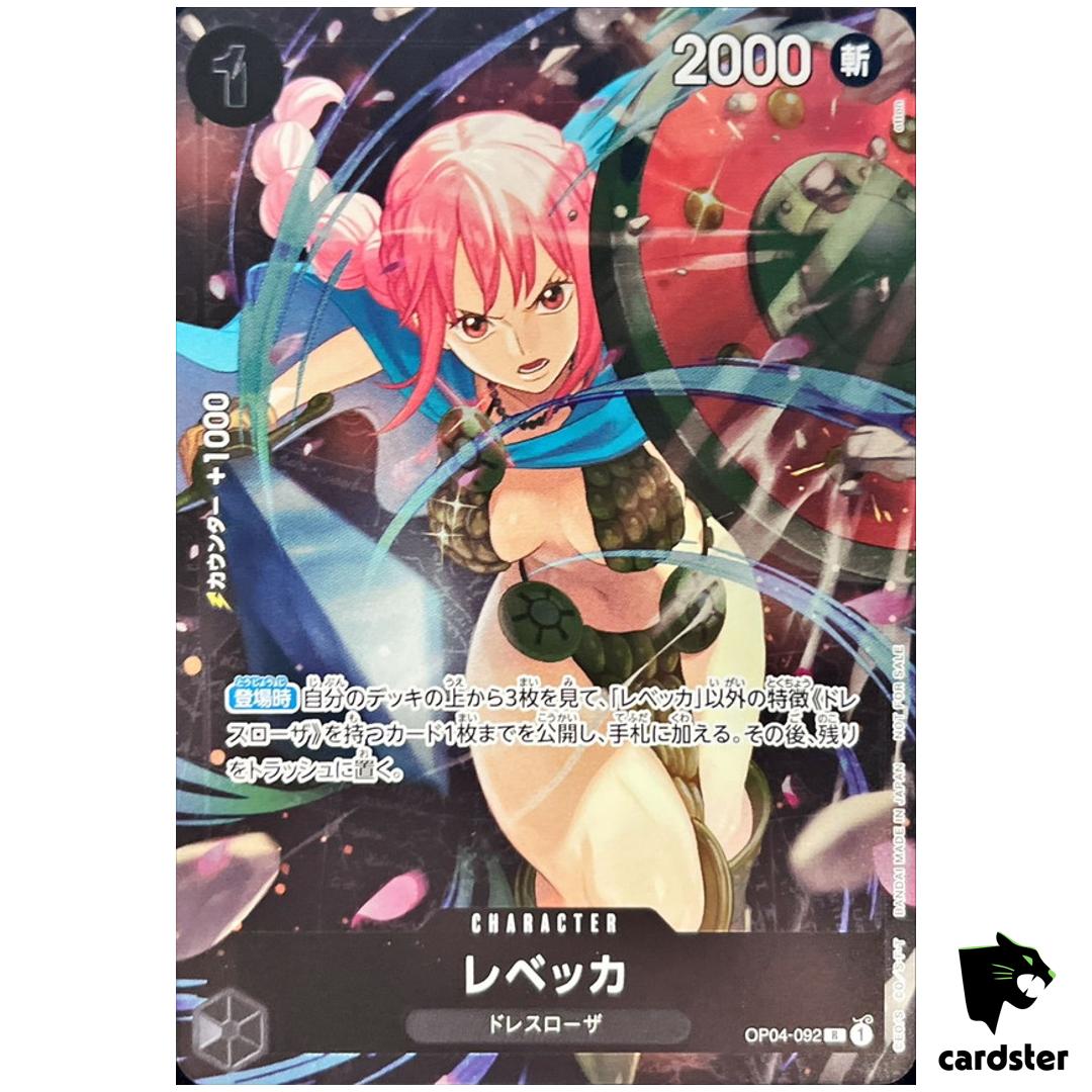 Rebecca R OP04-092 [PAR] Standard Battle Prize One Piece Japanese