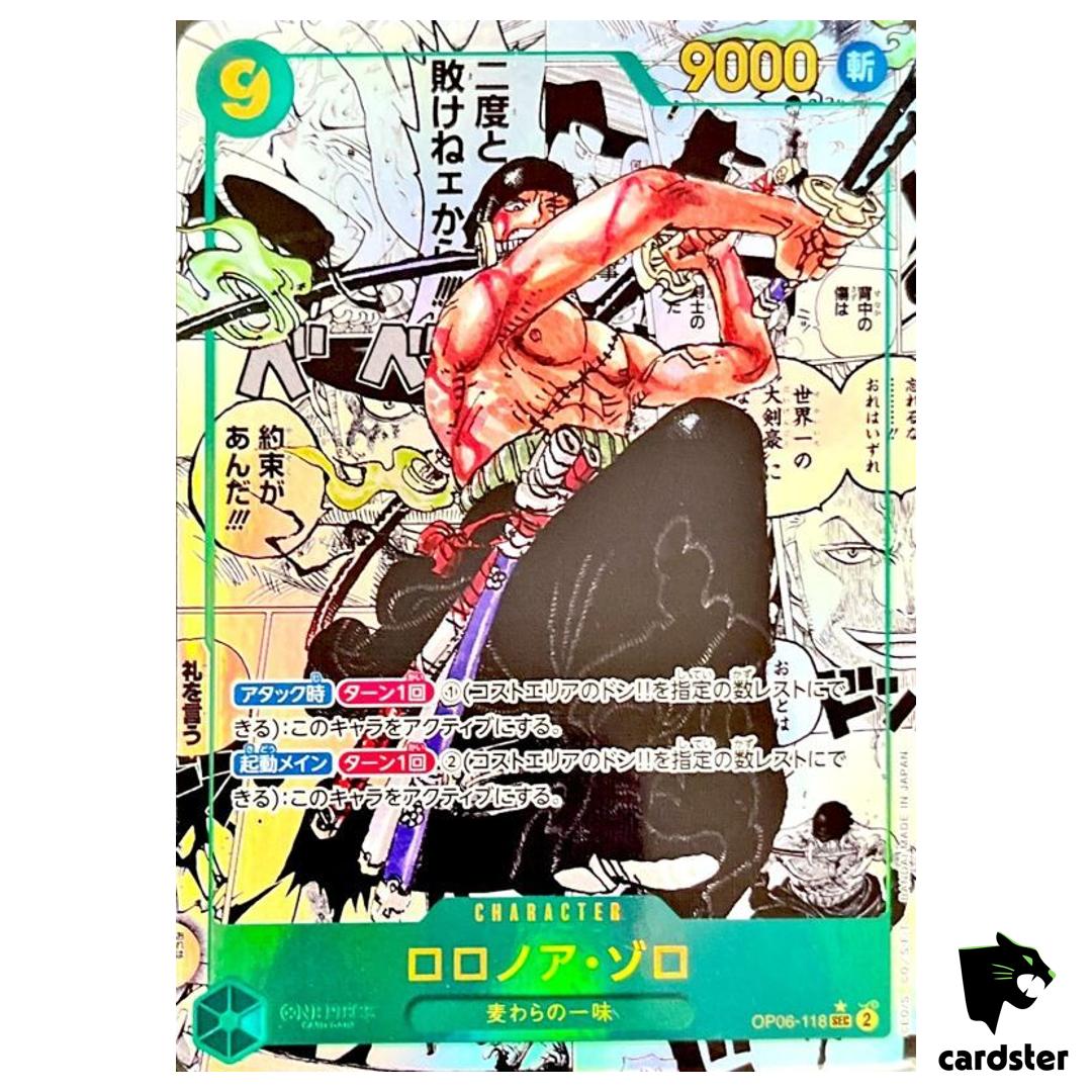 Roronoa Zoro OP06-118 [COM PAR] Parallel SEC Wings of Captain One Piece
