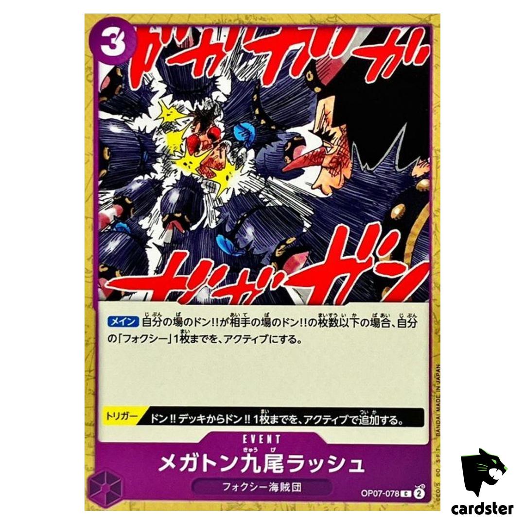 Megadon Ninetails Rush OP07-078 C 500 Years in the Future One Piece Japan