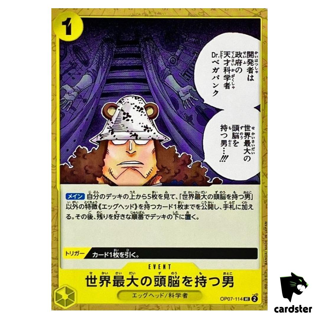 man with world greatest brain OP07-114 UC 500 Years in Future One Piece