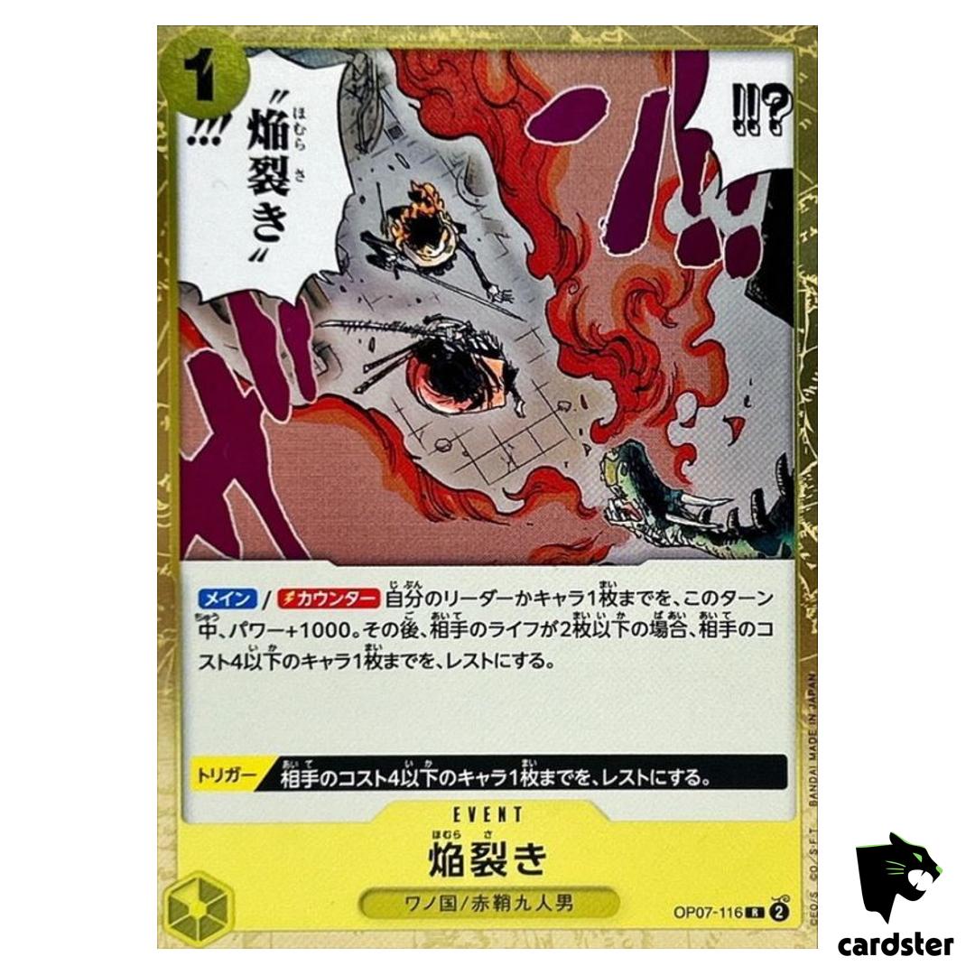 Flame Split OP07-116 R 500 Years in the Future One Piece Card Japan
