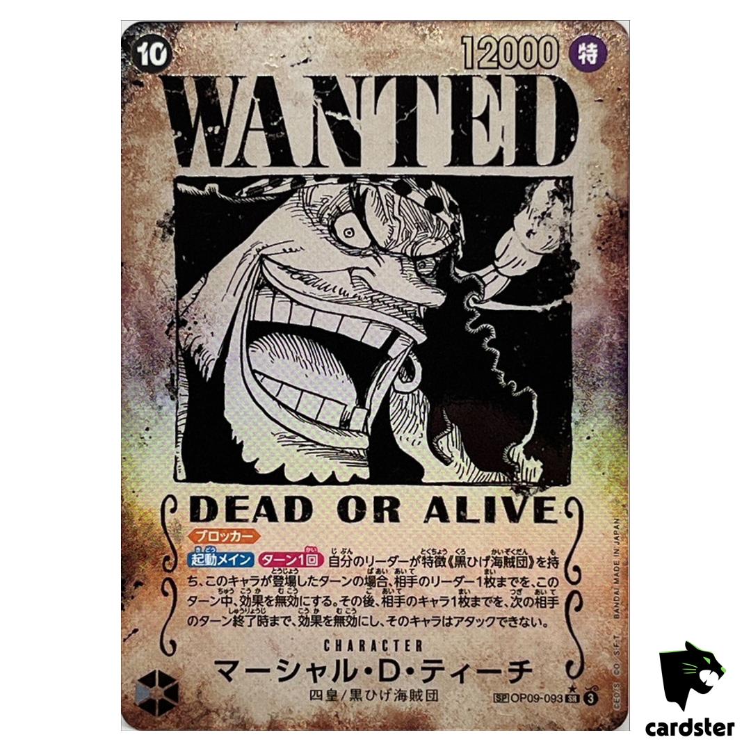 Marshall D. Teach SR OP09-093 [WANTED PAR] Emperors New World One Piece Jap