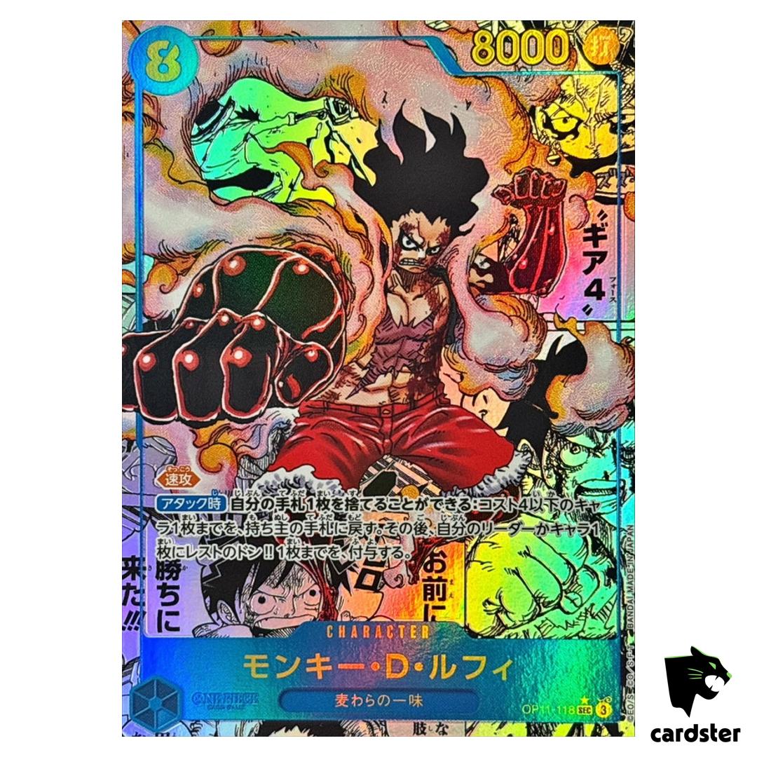 Monkey D. Luffy SEC OP11-118 [COM PAR] Parallel Fist Divine Speed One Piece