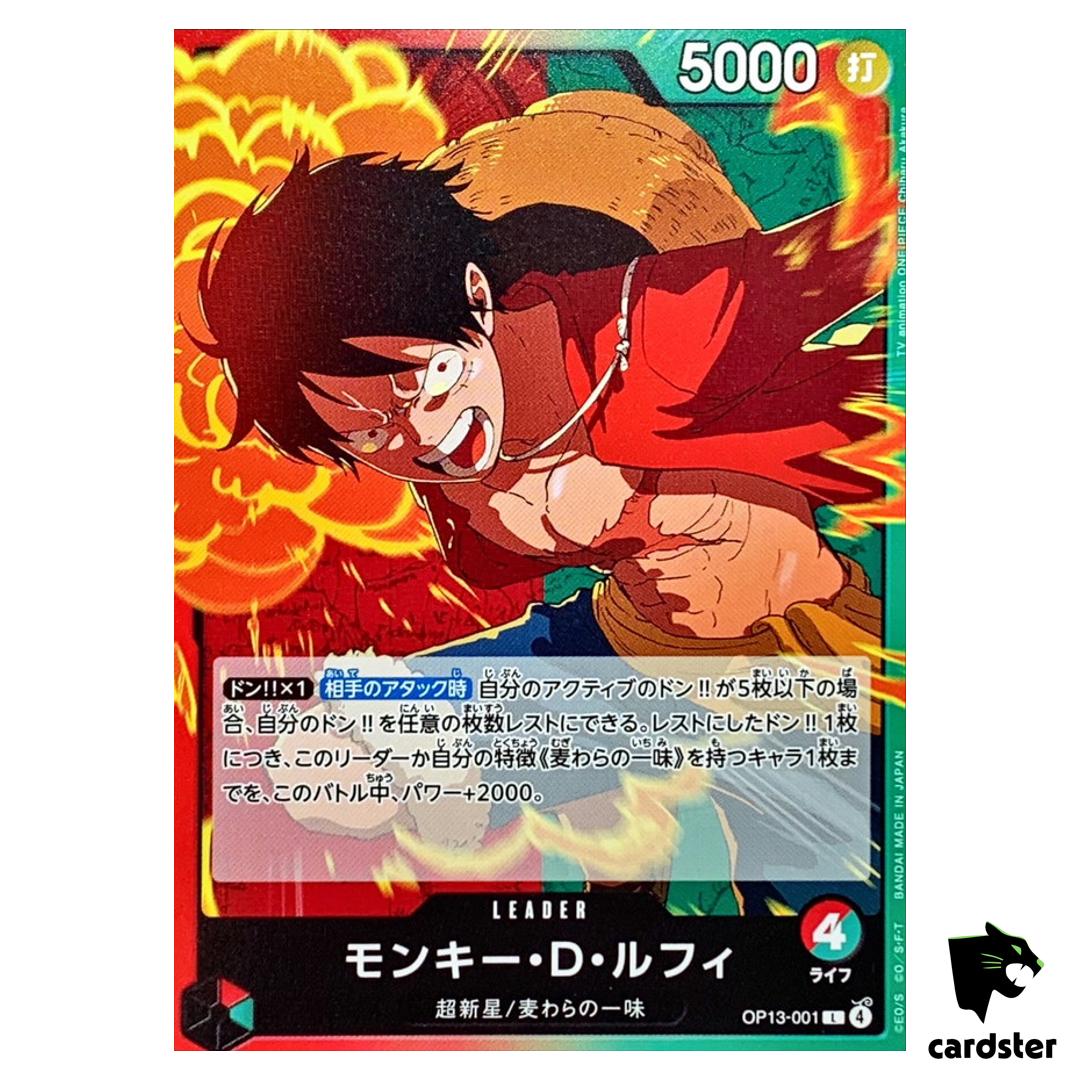 Monkey D Luffy L OP13-001 Carrying on His Will One Piece Japanese