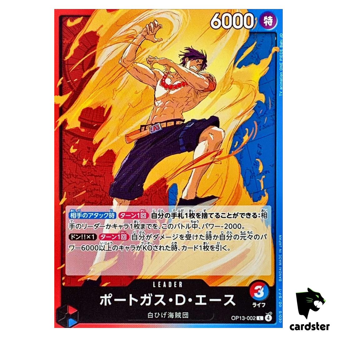 Portgas D Ace L OP13-002 Carrying on His Will One Piece Japanese
