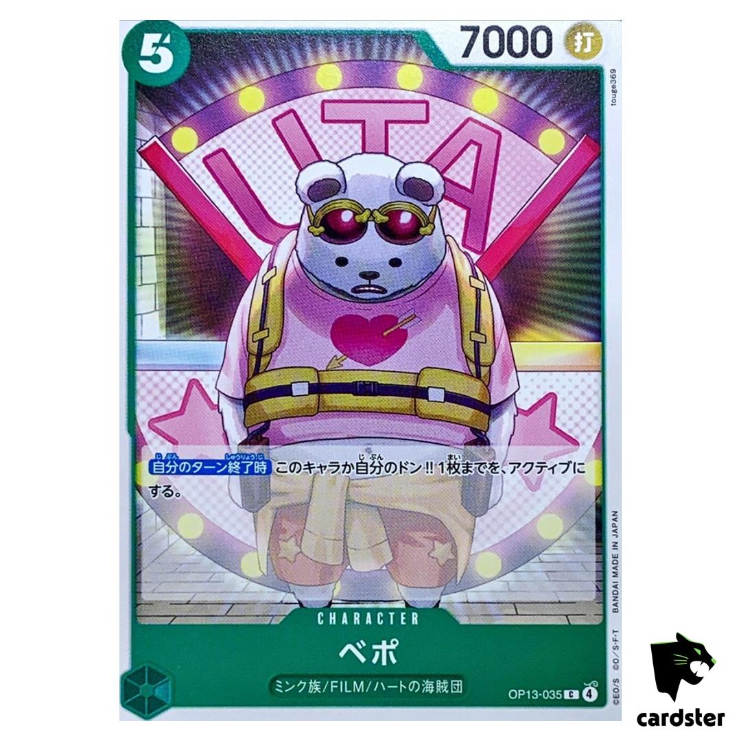 Bepo C OP13-035 Carrying on His Will One Piece Japanese