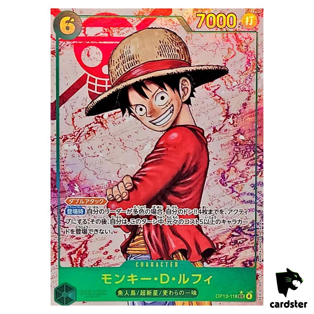 Monkey D Luffy SEC OP13-118 [PAR] Carrying on His Will One Piece Japanese