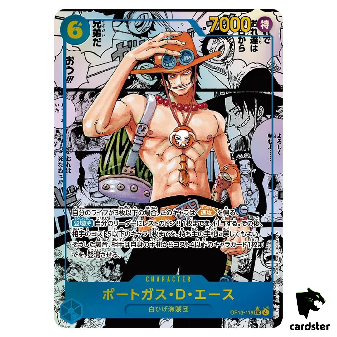 Portgas D Ace SEC OP13-119 [Comic PAR] Carrying on His Will One Piece Japan