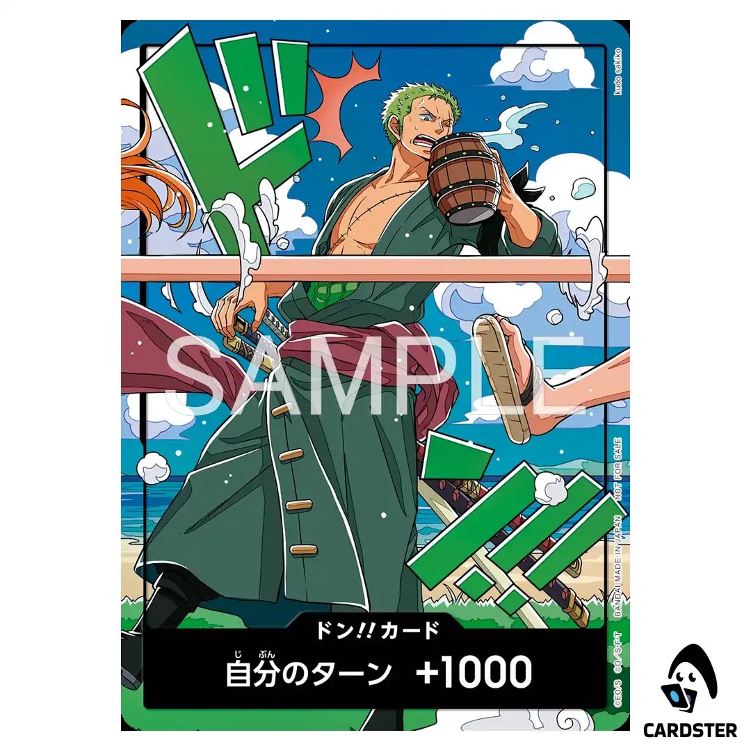 Roronoa Zoro DON Card World United ONE PIECE Japanese