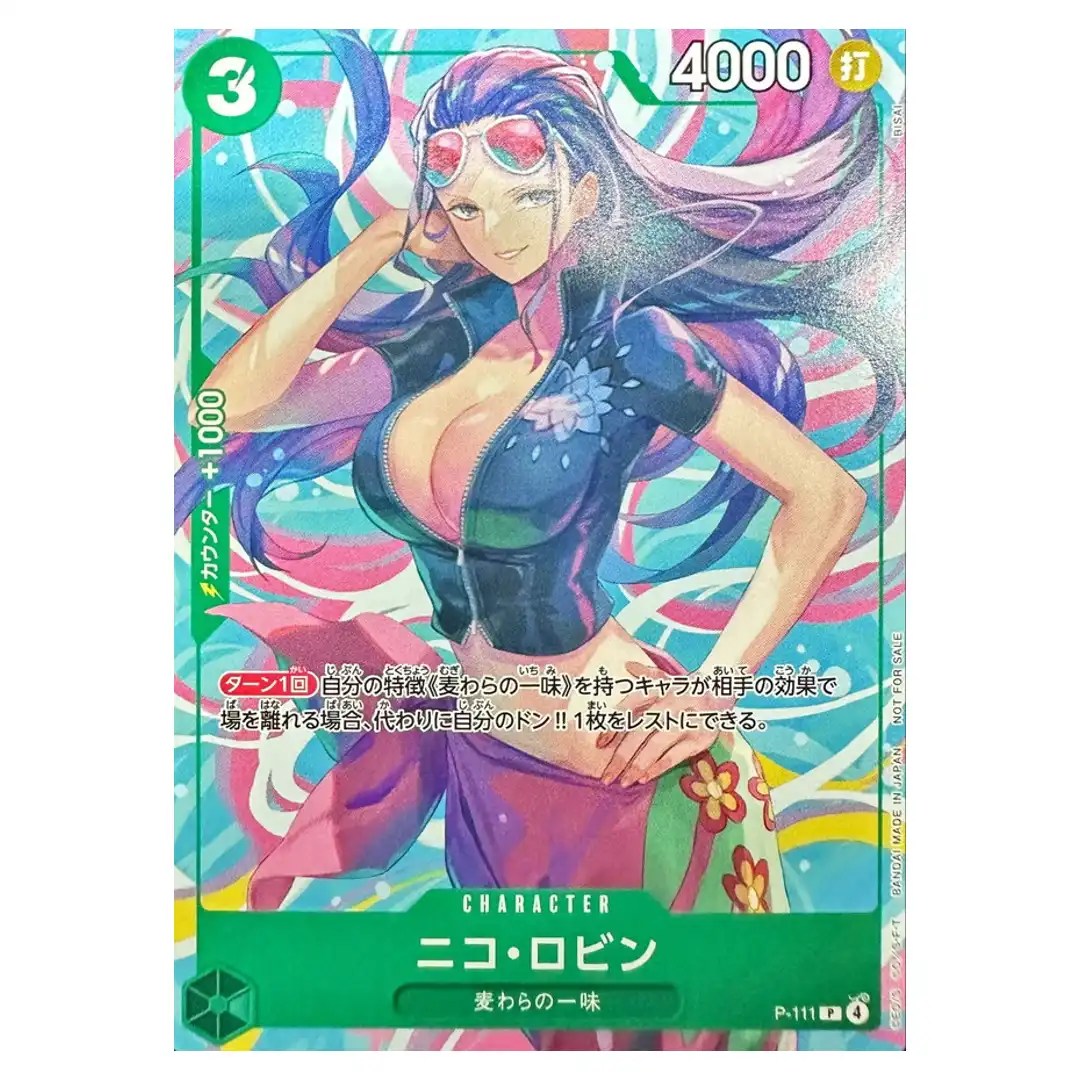Nico Robin P P-111 Heroines CUP Event ONE PIECE Card Japanese