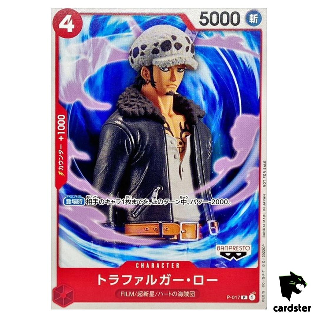 ONE PIECE Card Trafalgar D Water Law P-017 Tutorial Deck FILM RED Movie Prom