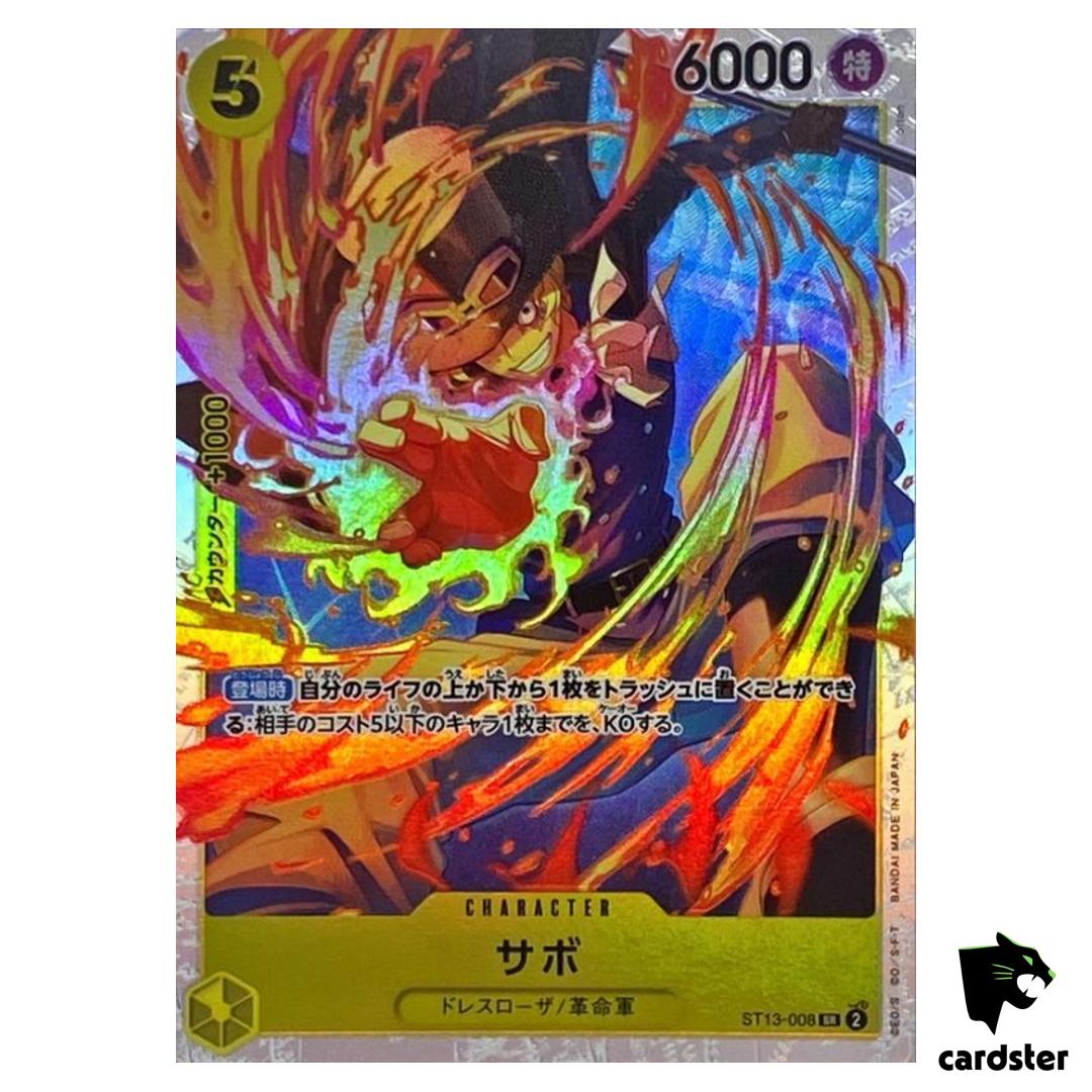 Sabo ST13-008 SR The Three Brothers Bond One Piece Card Japan