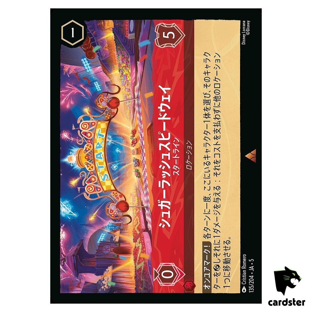 Sugar Rush Speedway Starting Line R 135/204 JA-5 [Foil] Disney Lorcana JP