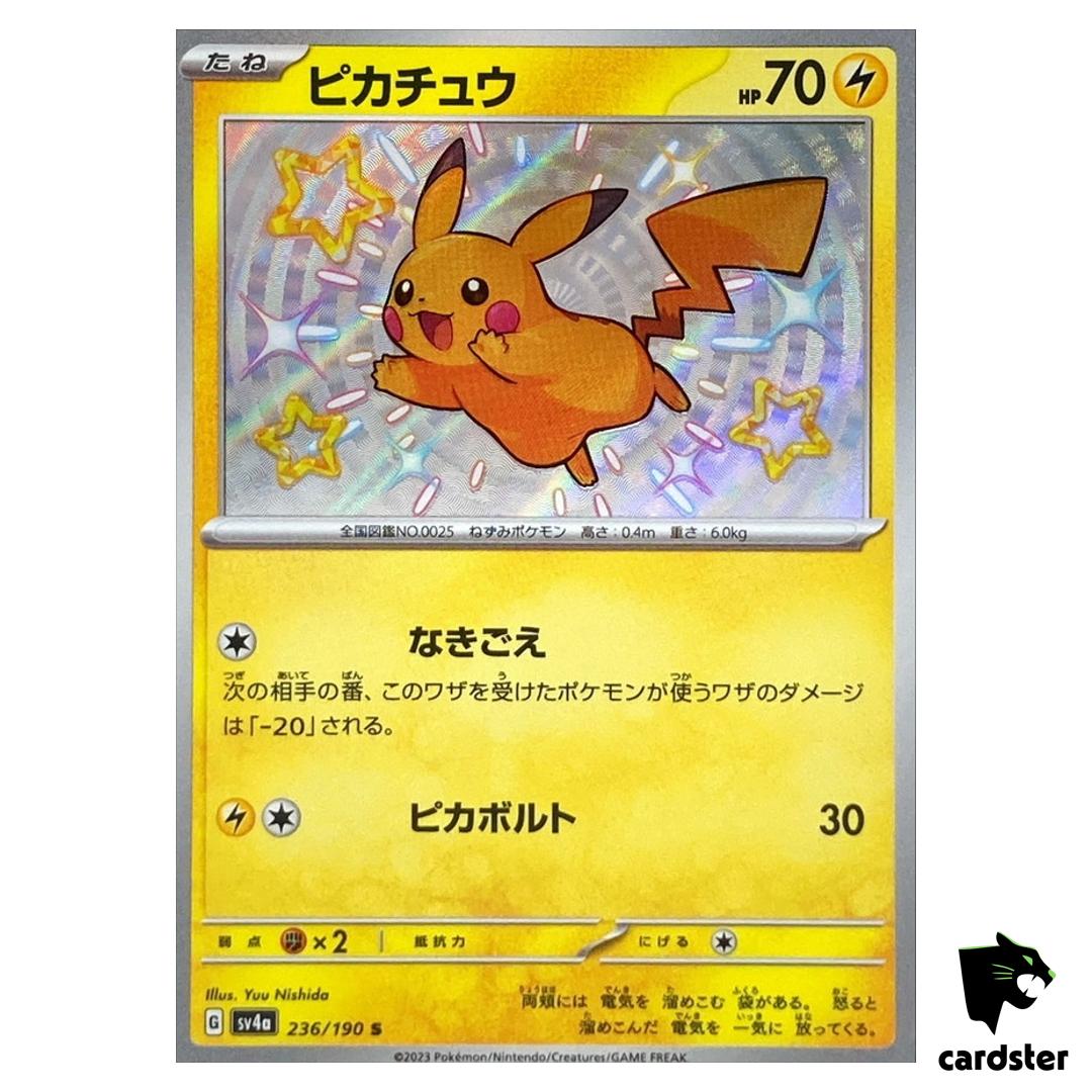 Pikachu S 236/190 SV4a Shiny Treasure ex Pokemon Card Japan