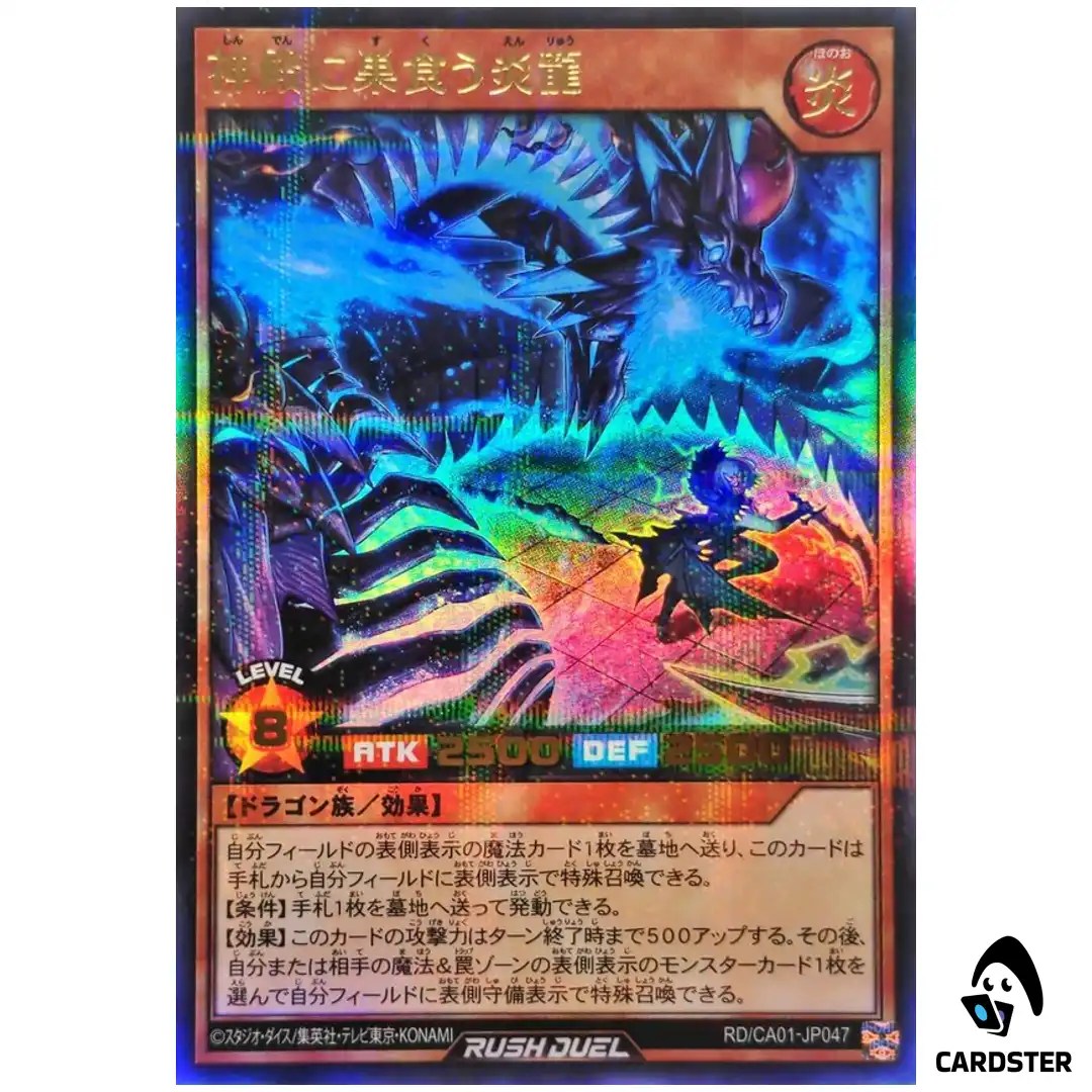 The Flame Dragon Haunting the Temple RD/CA01-JP047 [UPR] Yugioh Rush Duel JP