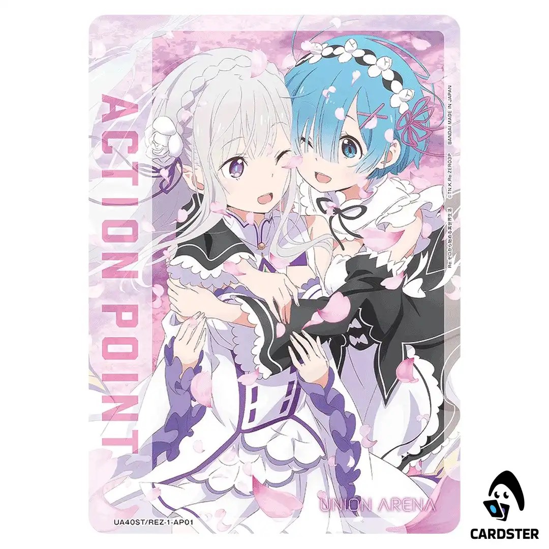 AP Card Emilia and Rem AP UA40ST/REZ-1-AP01 Re Zero Starter Deck Union Arena