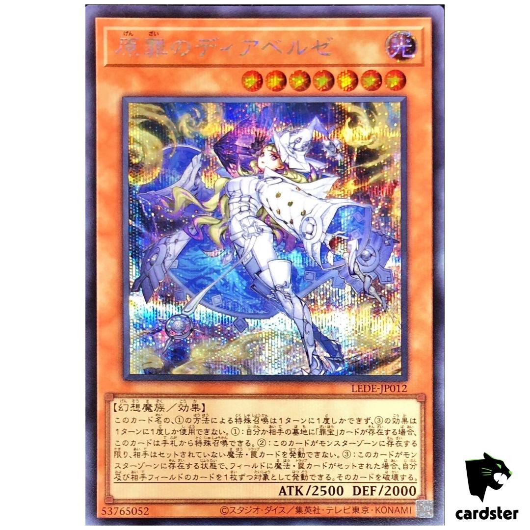 Diabellze of Original Sin LEDE-JP012 [ScR] Secret Legacy of Dest Yugioh