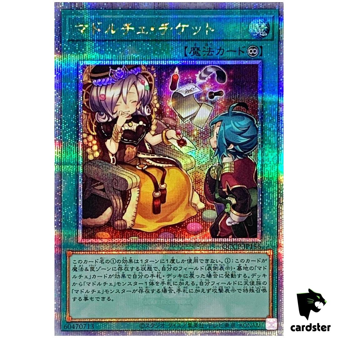 Madolche Ticket QCCP-JP156 Quarter [QSrR] Chronicle side Pride Yugioh Japan
