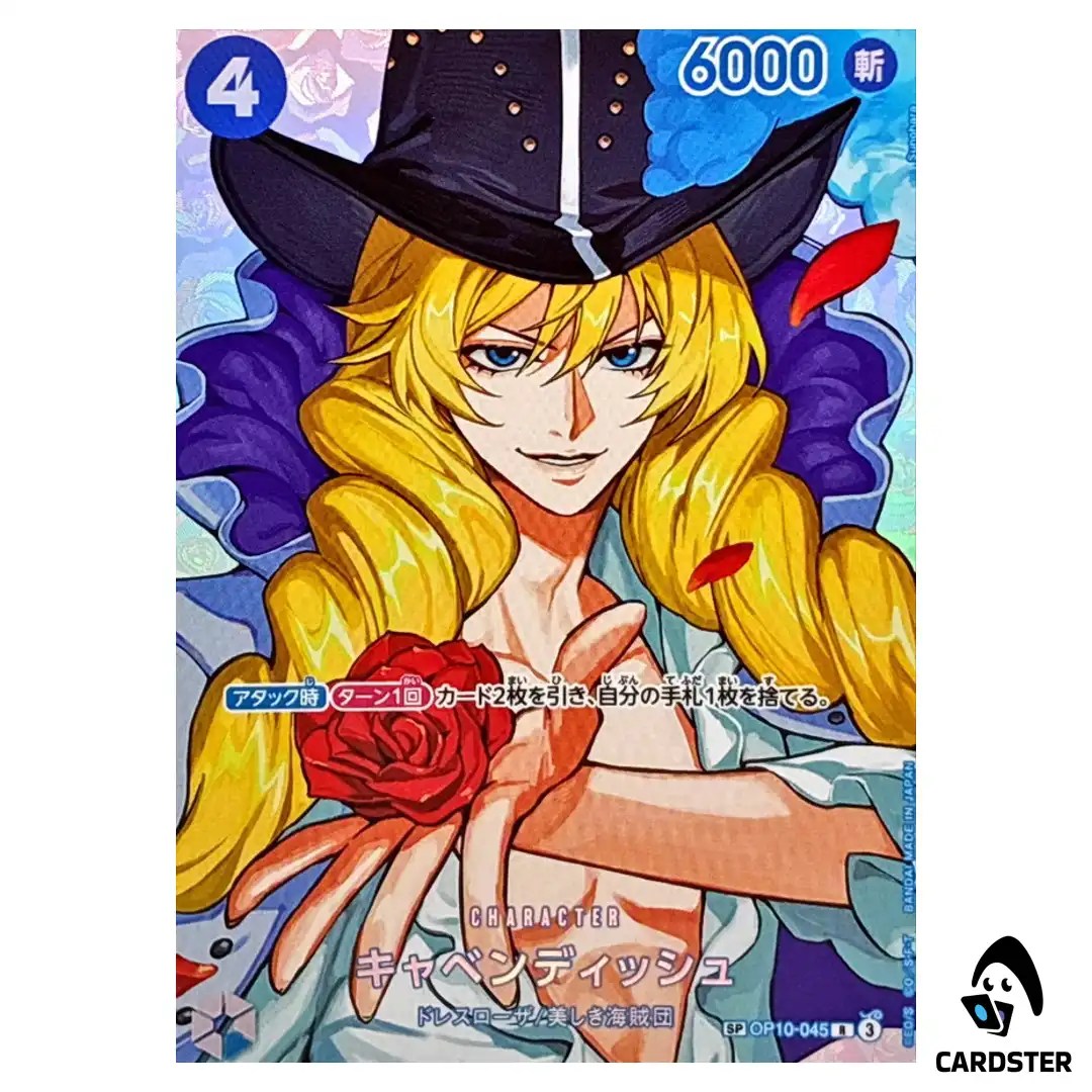 Cavendish R OP10-045 OP16 [SP PAR] The Time of Battle ONE PIECE Japanese