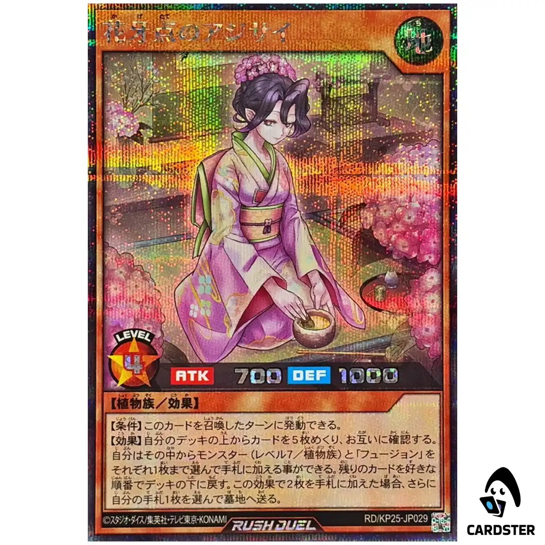 Hydrangea the Shadow Flower Tea Master [SCR] RD/KP25-JP029 Yugioh Rush Duel JP