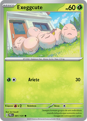 Exeggcute 001/131 Reverse Foil Exeggcute 001/131 Reverse Foil