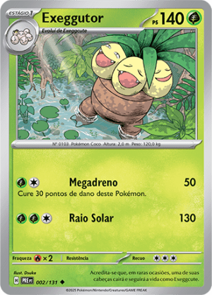 Exeggutor 002/131 Reverse Foil Exeggutor 002/131 Reverse Foil