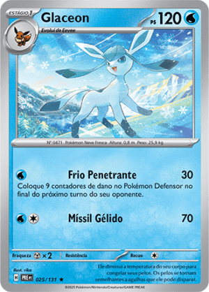 Glaceon 025/131 Reverse Foil Glaceon 025/131 Reverse Foil