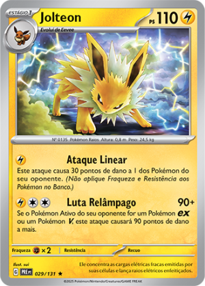 Jolteon 029/131 Reverse Foil Jolteon 029/131 Reverse Foil