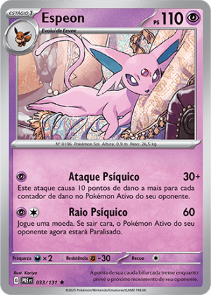 Espeon 033/131 Poke Ball Foil Espeon 033/131 Poke Ball Foil