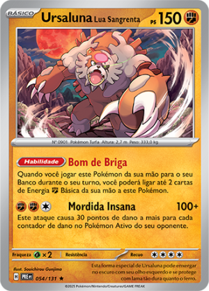 Ursaluna Lua Sangrenta 054/131 Poke Ball Foil Ursaluna Lua Sangrenta 054/131 Poke Ball Foil