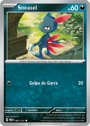 Sneasel 061/131 Master Ball Foil Sneasel 061/131 Master Ball Foil