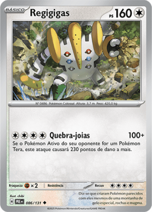 Regigigas 086/131 Master Ball Foil Regigigas 086/131 Master Ball Foil