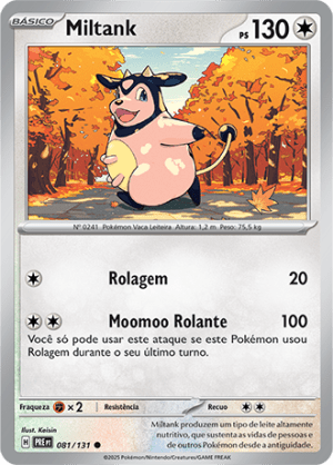 Miltank 081/131 Reverse Foil Miltank 081/131 Reverse Foil